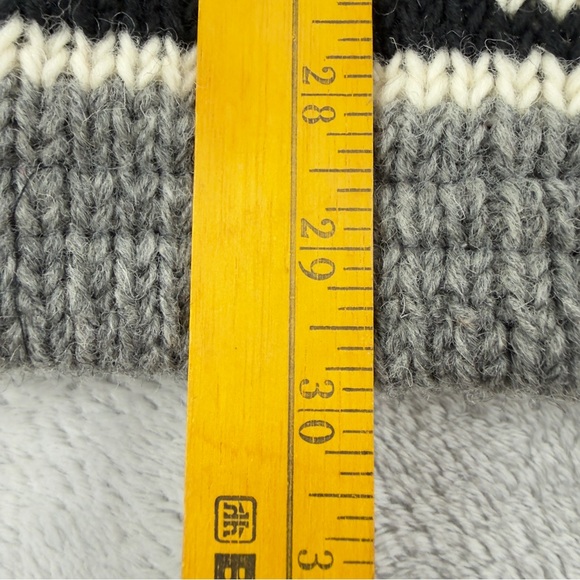 VTG Ark Imports Men's Size XXL 100% New Zealand Wool Cowichan Maple Leaf Jacket - Picture 16 of 16